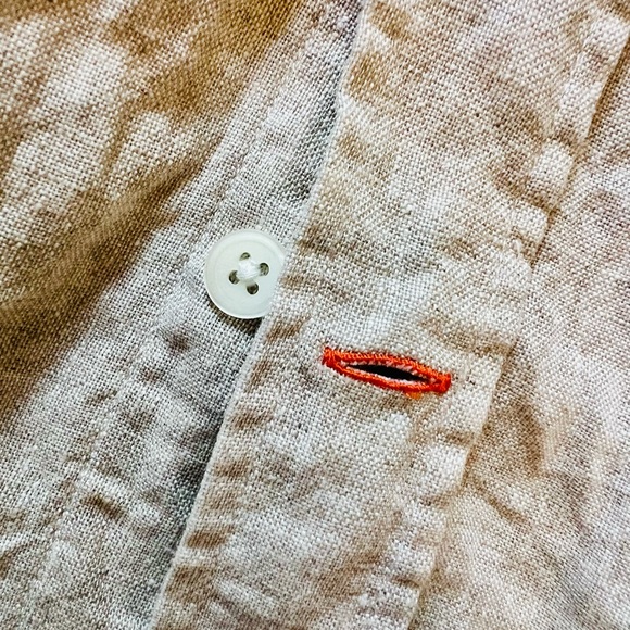 SPOKE-London Button Down Linen Shirt - Picture 5 of 8
